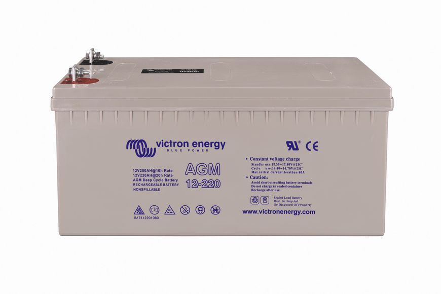 Victron Energy AGM Deep Cycle 12V 220Ah აკუმულატორი - BAT412201084 BAT412201084 ფოტო