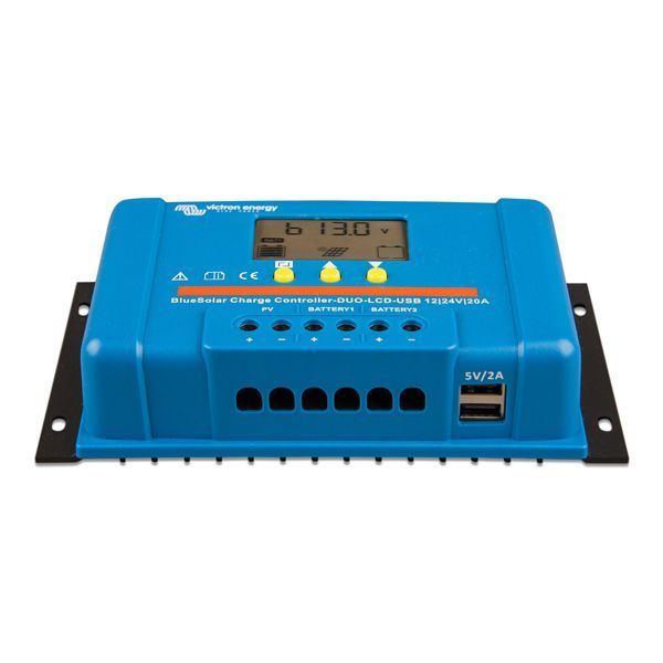 Солнечный контроллер заряда Victron BlueSolar (без Bluetooth) PWM DUO-LCD&USB 12/24V-20A - SCC010020060 SCC010020060 фото