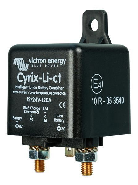 Victron Energy Cyrix-ct 12/24V-120A ბატარეების ინტელექტუალური შემაერთებელი &ndash; CYR010120011(R) CYR010120011 (R) ფოტო