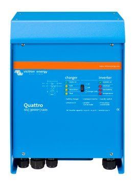Инвертор Victron Quattro 12/3000/120-50/50 12/230В 3кВА/2,4кВт гибридный с зарядным устройством 12В 120А - QUA123020010 QUA123020010 фото