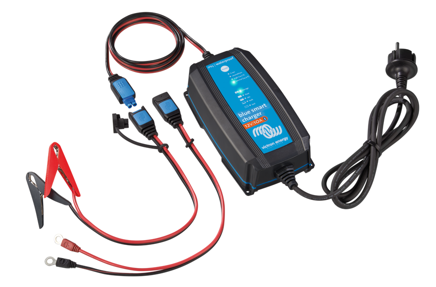 Victron Blue Smart IP65 12V 10A ტენმდგრადი დამტენი DC კონექტორით AGM, GEL, LiFePO4-ისთვის - BPC121031064R BPC121031064R ფოტო